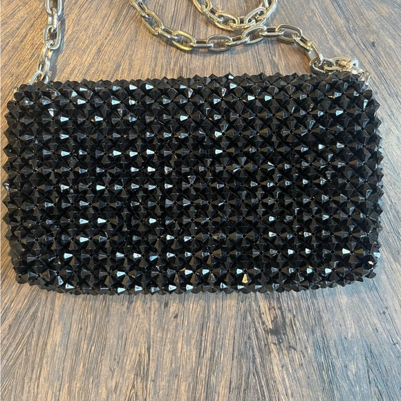 Elegant Black Zara Studded Clutch - Picture 6 of 16